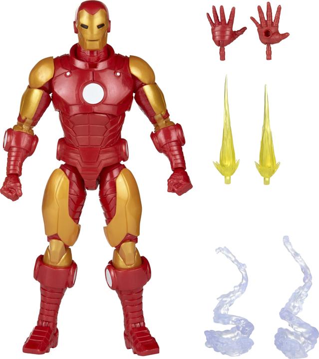 Actual product image Hasbro Legends Series Iron Man model 70, 15 cm tall action figure to collect, 4 accessories