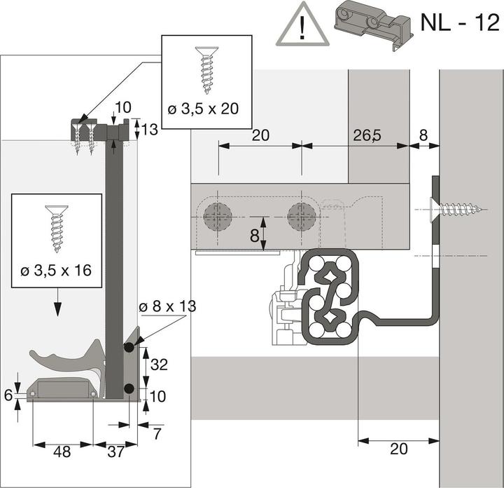 Immagine prodotto Hettich Quadro v6/420-20 sil.syst.