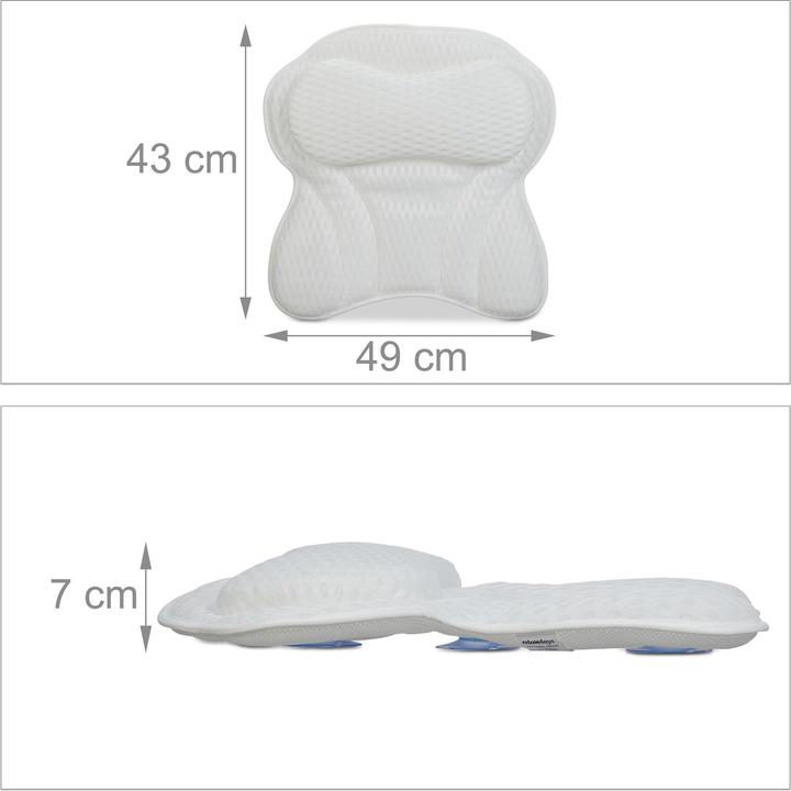 Image du produit Relaxdays Coussin de bain (43 x 49 x 7 cm)