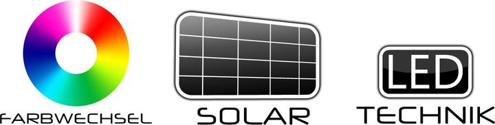Produktbild Deuba 16x Solar Wegeleuchte Bunt (IP44)