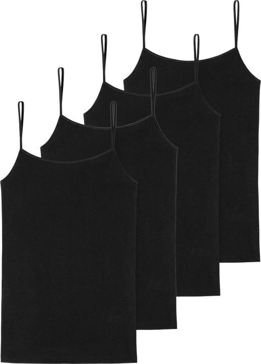 Actual product image Schiesser Pack of 4 95/5 Organic Spaghetti Top (48, 4XL)