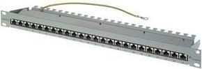 Produktbild Telegärtner MPP24-HS K - Patch Panel - RJ-45 X 24 - Hellgrau, RAL 7035 - 1U - 48