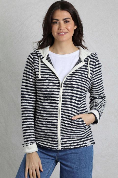 Immagine prodotto Weird Fish Fisher Felpa con Cappuccio e Zip Intera Strisce Ecologica Donna (48)