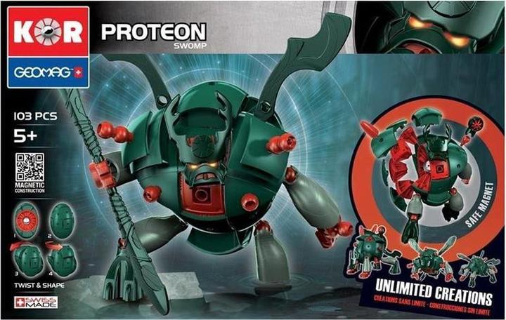 Produktbild Geomag Proteon Swomp 103 pcs Neodymium-Magnetspielzeug 103 Stück(e) Grün, Grau, Rot