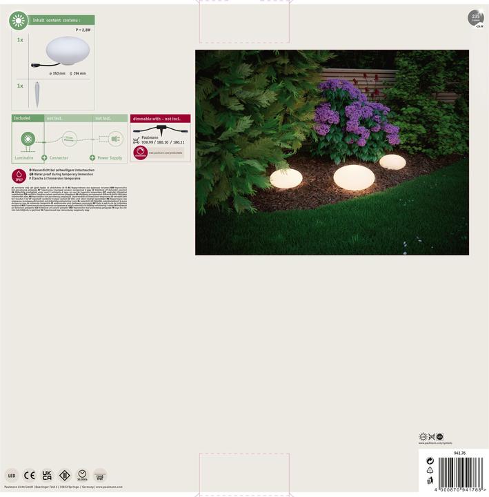 Produktbild Paulmann Outdoor Plug & Shine Stone (235 lm, IP67)