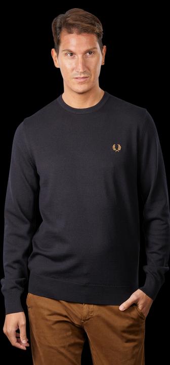 Produktbild Fred Perry Classic Crew Neck Jumper Navy (S)