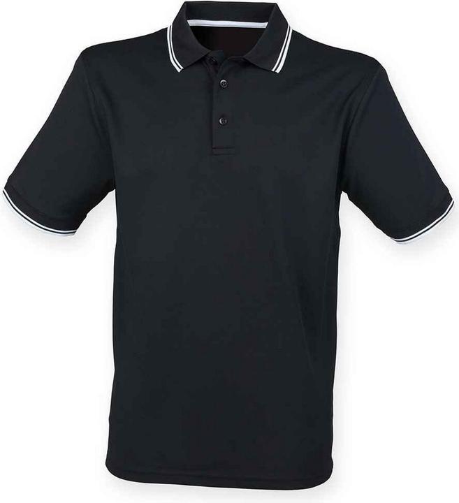Henbury Poloshirt Mit kontrastfarbenen Streifen
