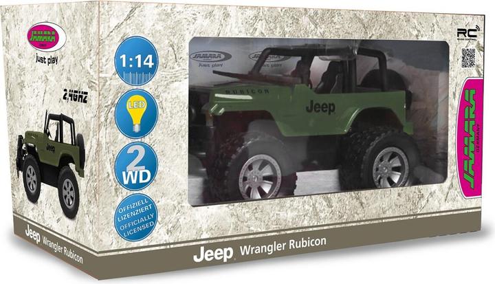Produktbild Jamara Jeep Wrangler Rubicon 1:14 olivgrün 2,4GHz