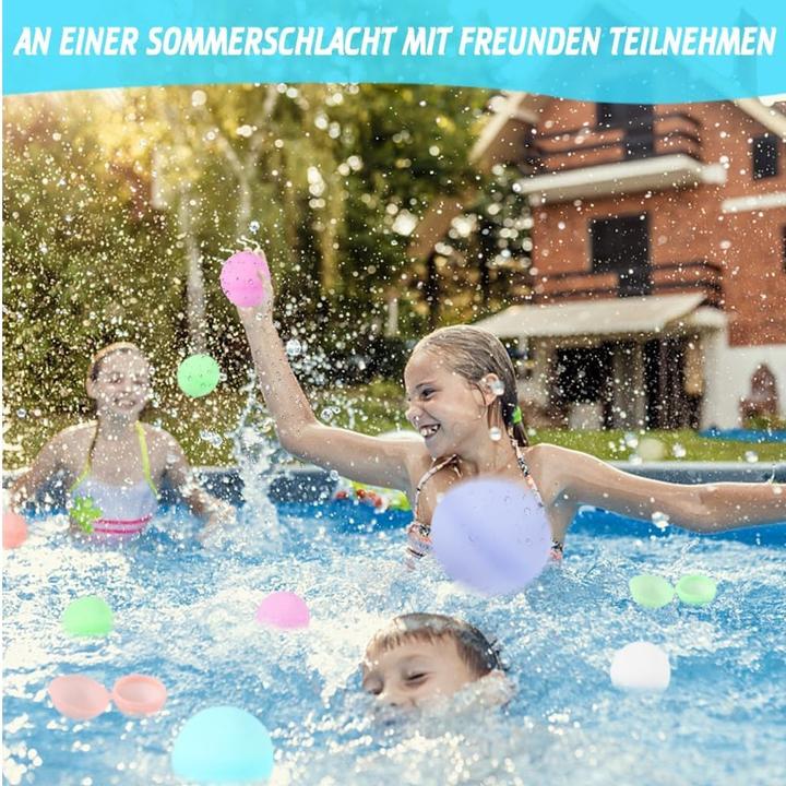 Produktbild Splash & Fun Wiederverwendbare Silikon-Wasserbomben – 10 Stück (10 x)