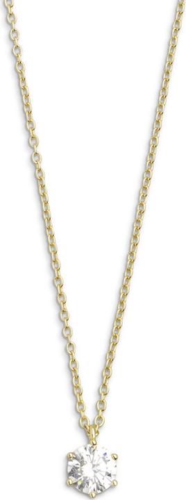 Xenox Silver Circle Halskette (Silber 925, Mit Stein(en), Vergoldet, 40 - 45 cm)