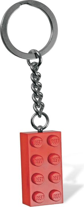 LEGO Stein Schlüsselanhänger Rot