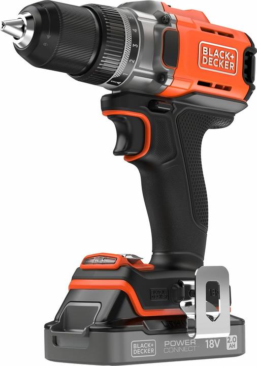 Produktbild Black & Decker Black&Decker Akku-Bohrschrauber 18V 2x2Ah,2G,Kof BCD382D2XK (Akkubetrieb)