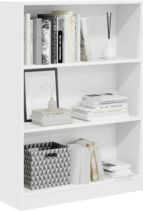 Actual product image VidaXL Bücherregal Regal Standregal Büroregal Aktenregal Aufbewahrungsregal Weiss (80 x 24 x 109 cm)