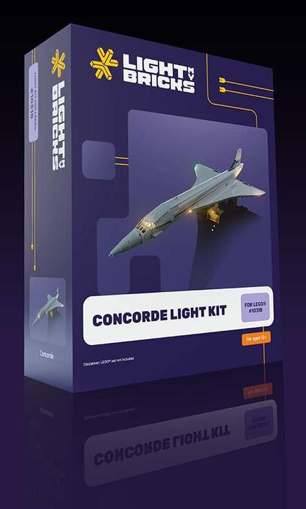 Actual product image Light my bricks LMB 2.0 LED light set for LEGO 10318 Concorde