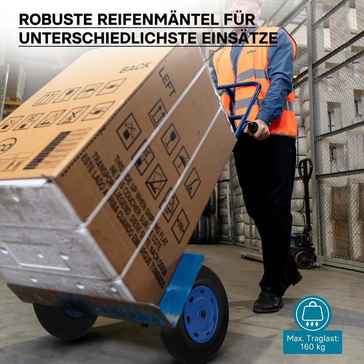 Produktbild Wiltec Reifenmantel 4.00-8 400x100mm 160kg Schubkarre Reifen Rad Mantel Luftrad