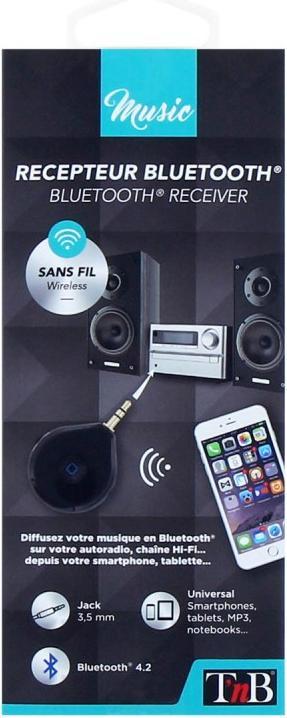 Image du produit T'nB Transmetteur Bluetooth avec Jack 3,5mm (Noir) (Récepteur)