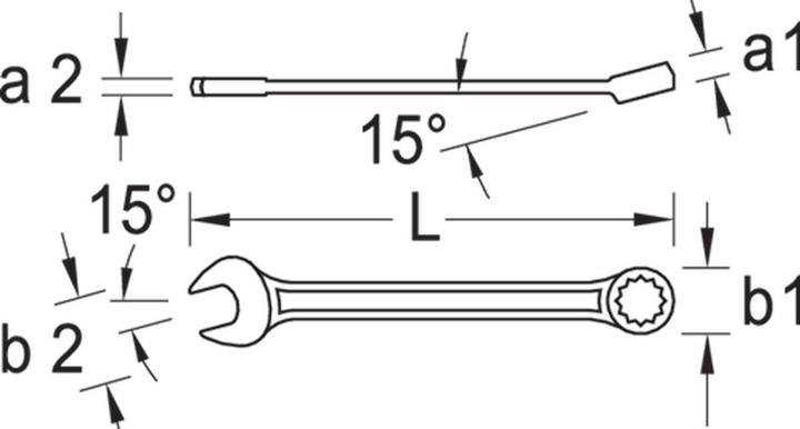 Produktbild Gedore 7 XL 46 Ring-Maulschlüssel extra lang UD-Profil 46 mm (46 mm)