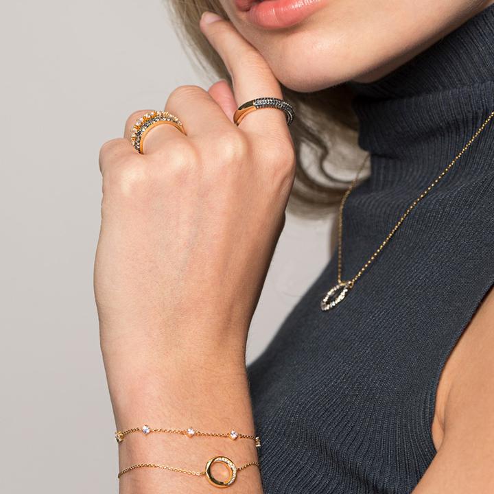 Immagine prodotto Xenox Bracciale di seta (20 cm, Argento 925)