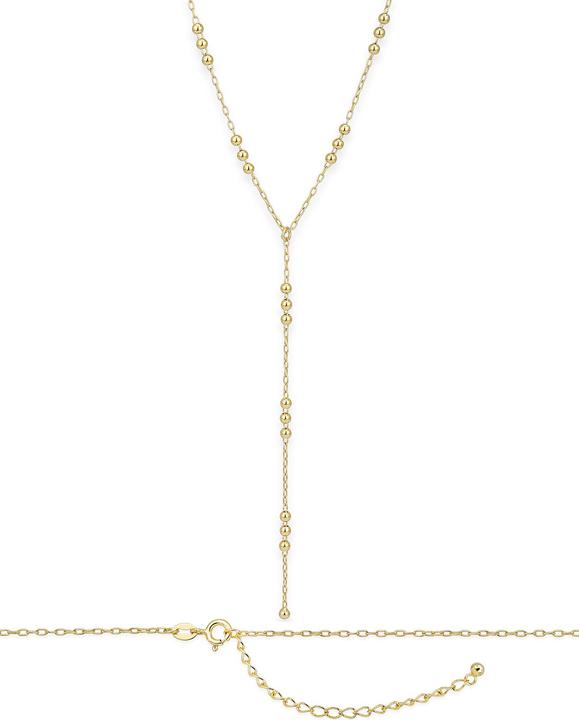 Leyda Y-Kette Kugeli (Silber 925 1 Mikron Gelb Vergoldet 18k)