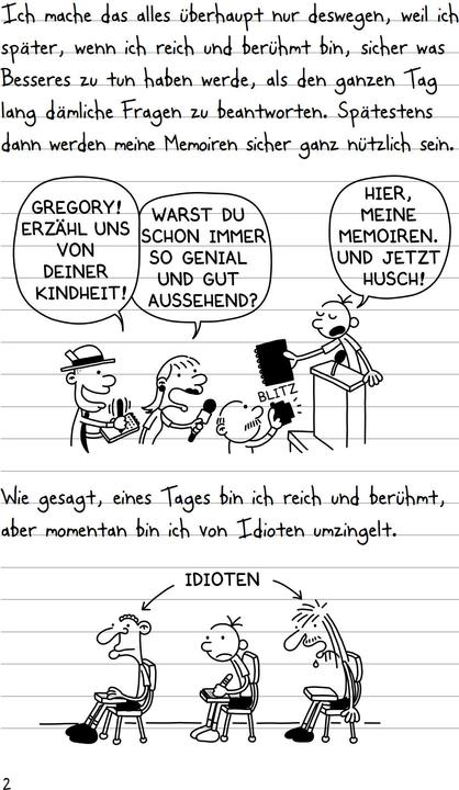 Actual product image Gregs Tagebuch 01. Von Idioten umzingelt (German, Jeff Kinney., Collin McMahon, Dietmar Schmidt, 2011)