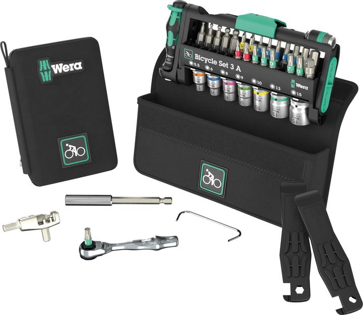 Productafbeelding Wera Bicycle Set 3 A (TX20x25, TX30x25, TORX25X25, PH2X 25mm, 4.0x25, TX10x25, T27x25mm, 851/1 Z PH: 1 x PH 1x25, TX15x25)