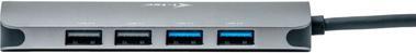 Actual product image i-tec USB-C Metal Nano Dock 2x HDMI 1x GLAN 2x USB 3.2 2x USB 2.0 1x USB-C 3.2 Gen.1 Data 1x USB-C 1 (USB-C, 2 Ports)