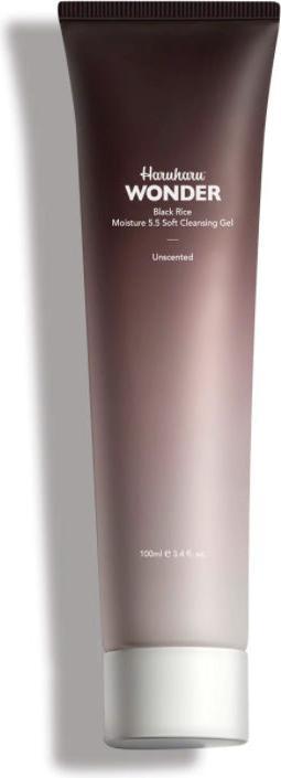 Actual product image Haruharu Wonder Wonder Black Rice Moisture Soft Cleansing Gel 100ml - Fermented Black Rice Face Wash Foam Cleanser (Gel, 100 ml)