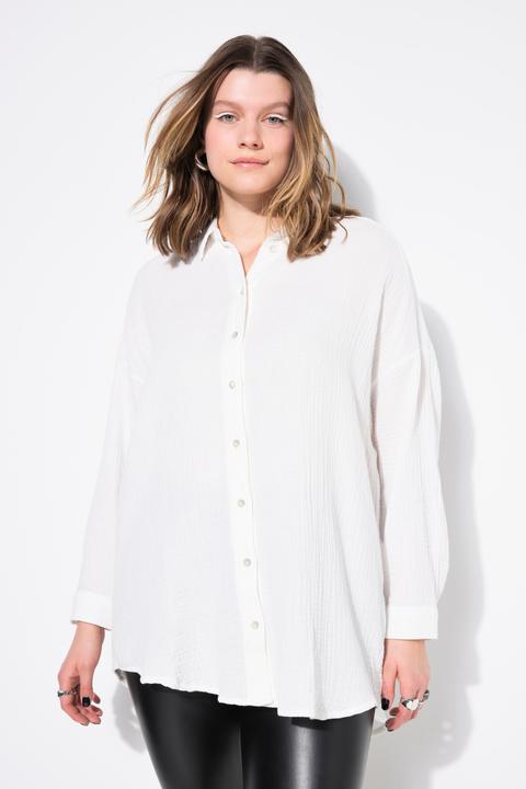 Produktbild Studio Untold Musselin Bluse, oversized, Hemdkragen, Langarm (46, 48)