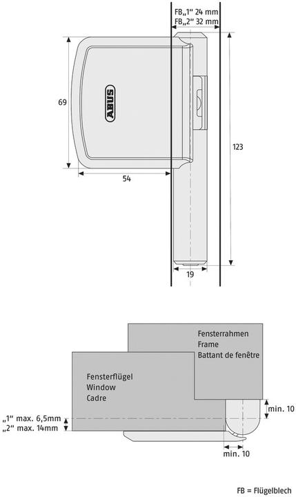 Actual product image Abus FAS 101
