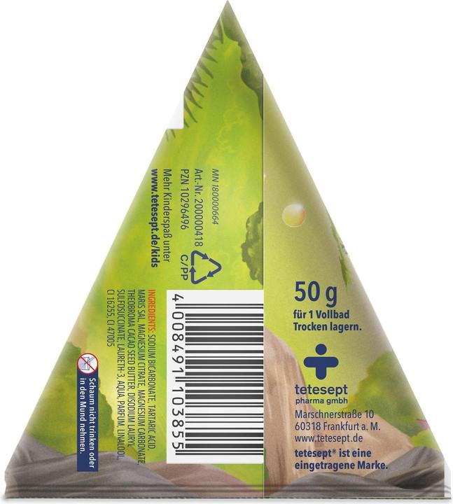 Produktbild Tetesept Blubbersalz Vulkanland (50 ml, Badeperlen)