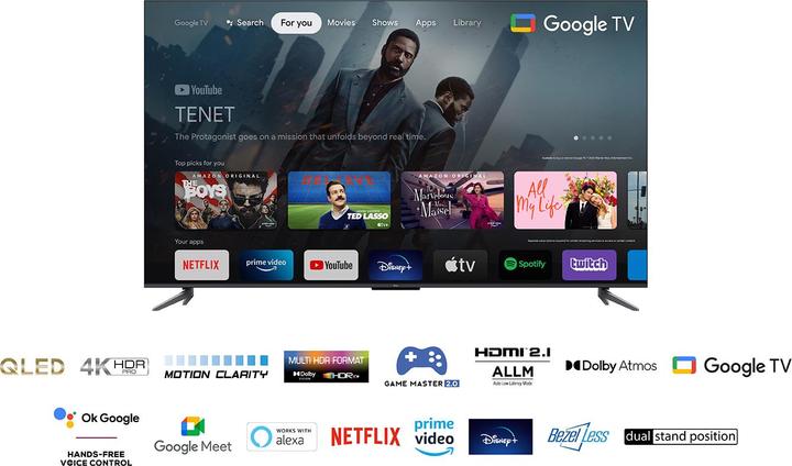 Actual product image TCL 65C649 (65", C64, QLED, 4K, 2023)
