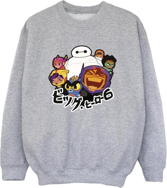 Disney Big Hero 6 Baymax Group Manga Sweatshirt Jungen