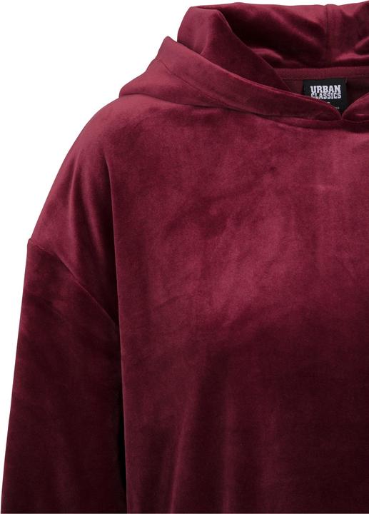 Immagine prodotto Urban Classics UC Ladies Ladies Short Velvet Gathered Hoody da donna con cappuccio (S)