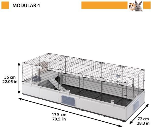 Actual product image Ferplast MODULAR 4 CAGE 179x72x56 cm