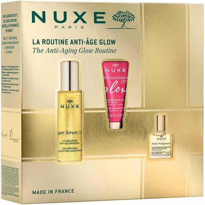 Immagine prodotto Nuxe Set di routine anti-invecchiamento - Include Super Serum 10 siero anti-invecchiamento vegano per il
