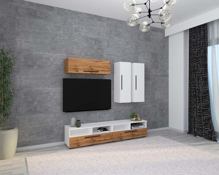 Image du produit VCM TV Lowboard Armoire de télévision Meuble de rangement Salon Meuble annexe Arila XL (190 x 40 x 200 cm)
