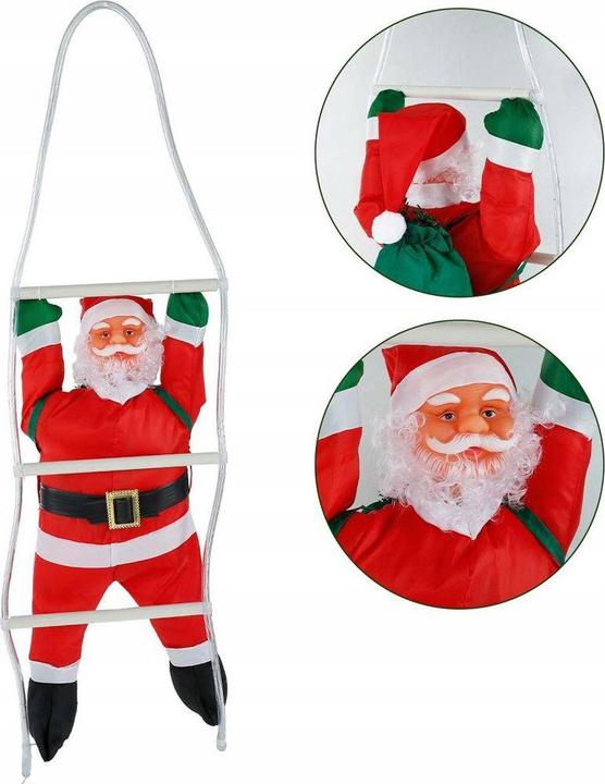 Produktbild Nenurodyta LED-Dekoration, Weihnachtsmann auf der Leiter