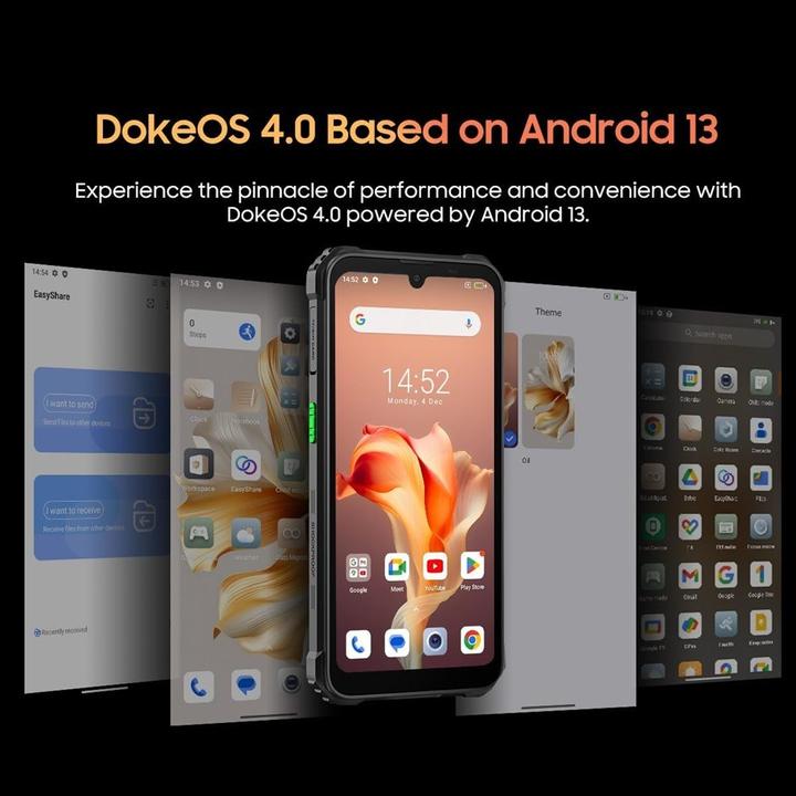 Immagine prodotto Blackview TELEFONO CELLULARE BV5300 PLUS NFC/8/128GB NERO NERO PUBBLICITÀ (128 GB, Nero, 6.10", 4G)