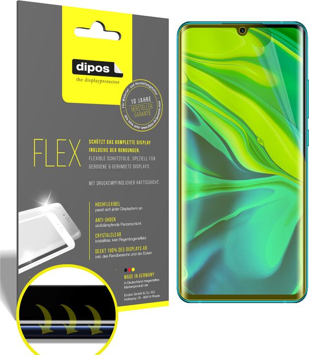 Actual product image Dipos Screen Protector Full-Cover 3D (2 Piece, Mi Note 10 Pro)