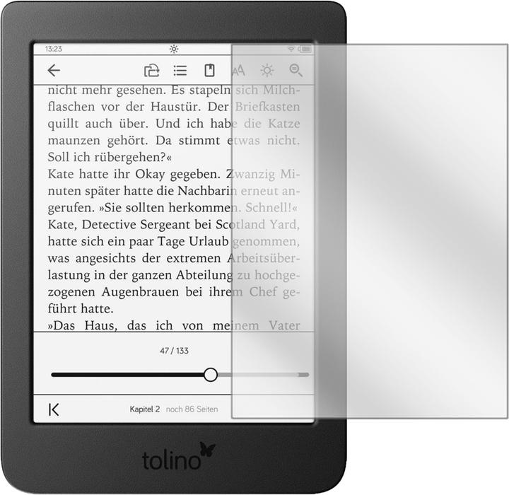 Produktbild Dipos Displayschutzfolie Crystalclear (2 Stück, Tolino Page 2)