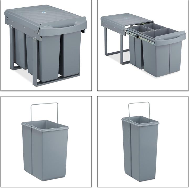 Actual product image Relaxdays Built-in waste bin