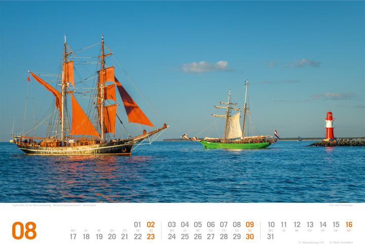 Produktbild Ostsee - von Flensburg bis nach Usedom - ReiseLust Kalender 2026 (45 x 33 cm, Harter Einband, Deutsch)