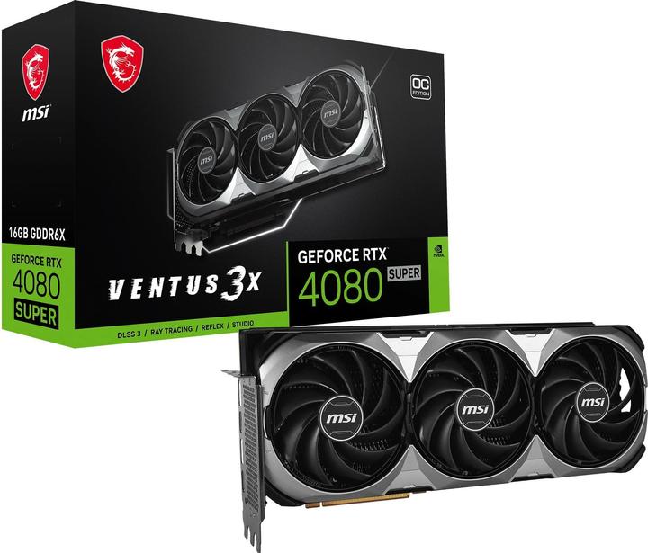 Image du produit MSI GeForce RTX 4080 SUPER VENTUS 3X OC (16 Go)