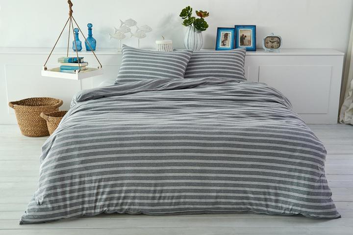 Produktbild Living Home Melange Jersey Double Face (Bettwäsche Set, 80 x 80 cm, 155 x 220 cm)