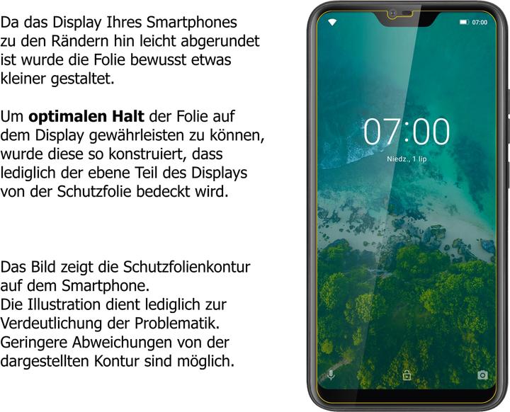Actual product image Dipos Screen Protector Anti-Shock (2 Piece, Krüger & Matz Live 7)