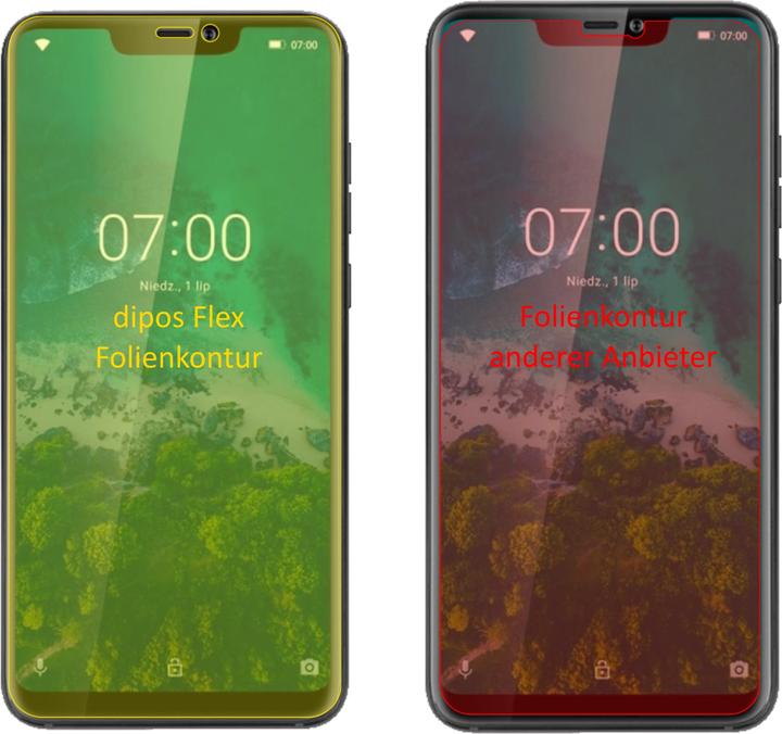 Actual product image Dipos Screen Protector Full-Cover 3D (3 Piece, Krüger & Matz Live 7s)