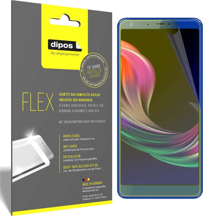 Produktbild Dipos Displayschutzfolie Full-Cover 3D (2 Stück, Panasonic Eluga Ray 600)