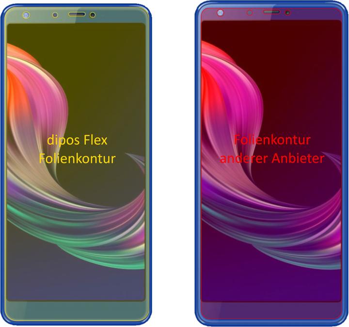 Produktbild Dipos Displayschutzfolie Full-Cover 3D (2 Stück, Panasonic Eluga Ray 600)