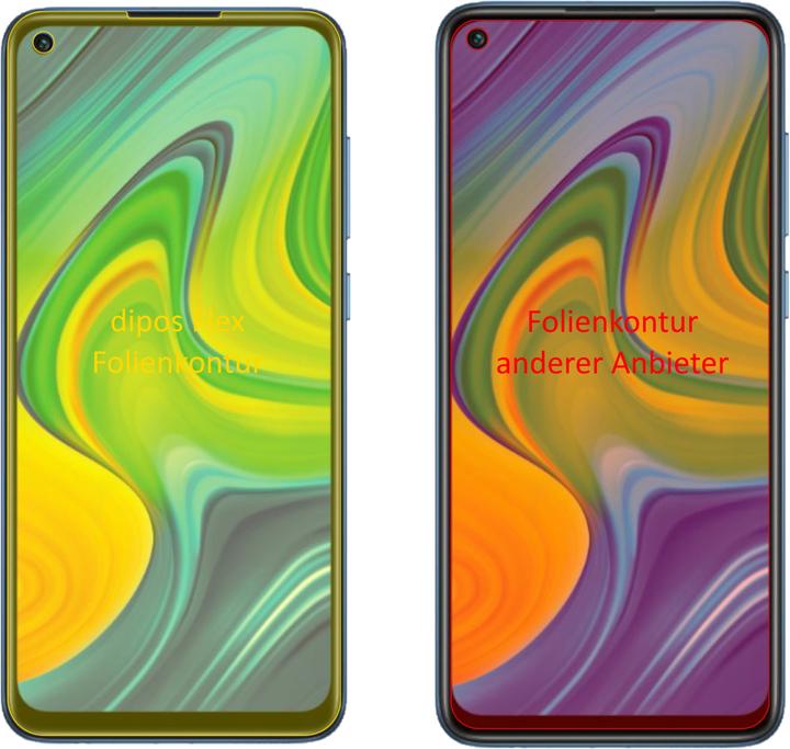 Actual product image Dipos Screen Protector Full-Cover 3D (2 Piece, Xiaomi Redmi Note 9)