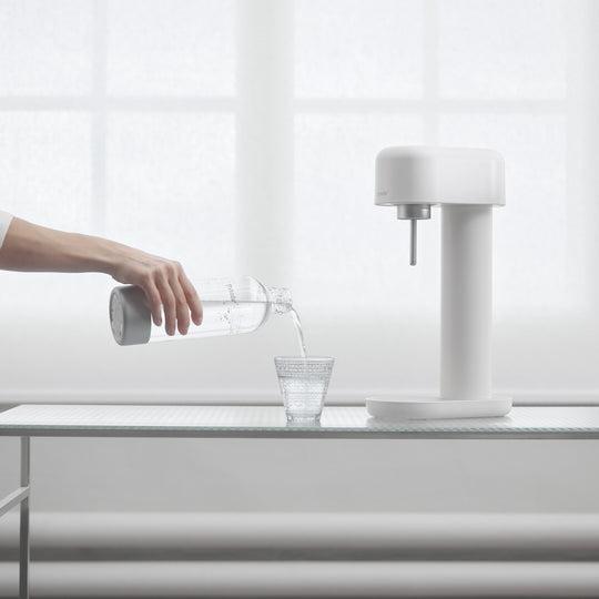 Produktbild Mysoda Inkl. 1 quick-lock premium flaske - Aluminium - Hvid/sølvfarvet